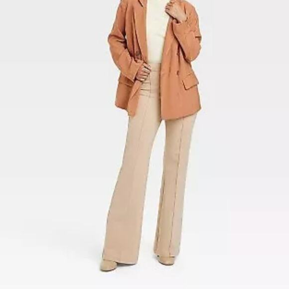 NWT A NEW DAY Front Seam Flared Pull On Dress Pants Size 10 Inseam 32" - Picture 1 of 8